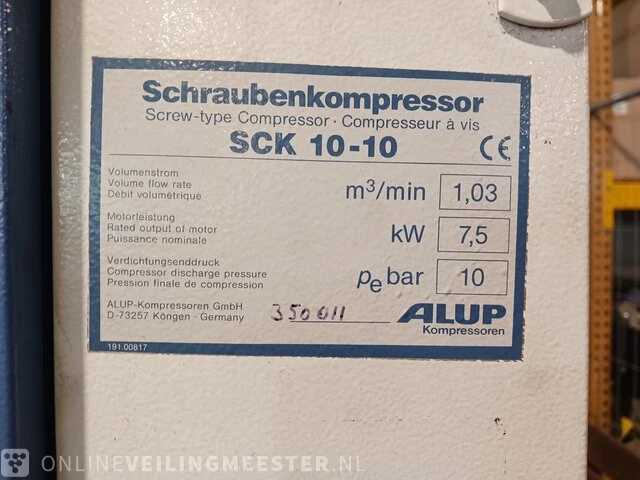 Compressor alup, sck 15408/500/t, bouwjaar 1999 - afbeelding 6 van  16