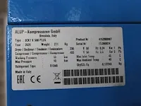 Compressor alup type sck 7 x 500 plus. bouwjaar 2020. maximaal 10 bar. afgelezen urenstand 545. - afbeelding 5 van  5