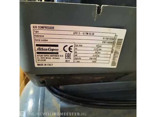 Compressor atlas copco, lfx 1.5 - 10 tm 50 ce - afbeelding 5 van  13