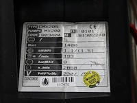 Compressor concorde cmx205 in kunststof krat. - afbeelding 3 van  3