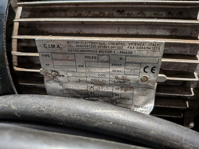 Compressor electra beckum, mega 350w, blauw, bouwjaar 2003 - afbeelding 2 van  15