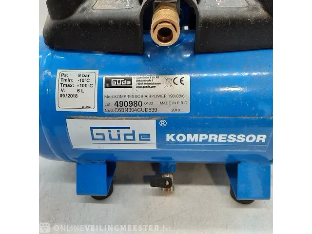 Compressor güde, airpower 190/08/6, bouwjaar 2018 - afbeelding 4 van  8