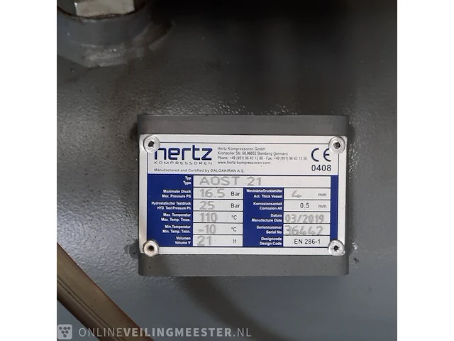 Compressor hertz, hsc22, bouwjaar 2019 - afbeelding 9 van  11