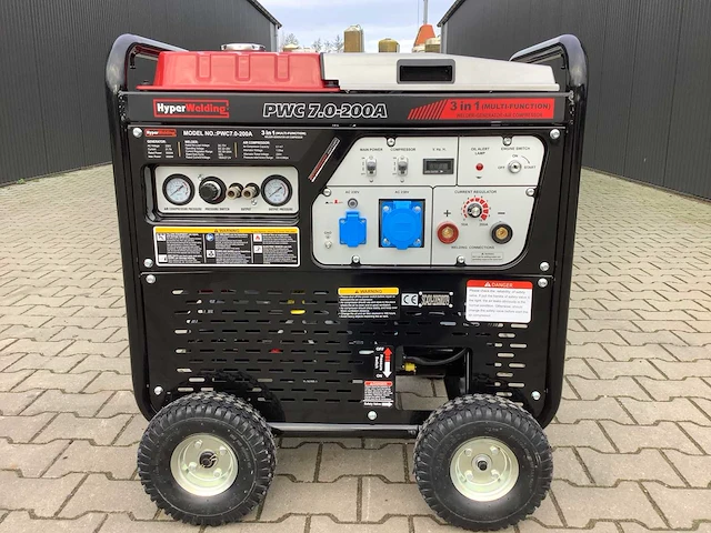 Compressor, lasapparaat, stroomgenerator - 3-in-1 mobiel werkstation - afbeelding 1 van  19