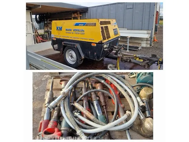 Compressor met diverse accessoires compair, zitair 125 - afbeelding 1 van  33