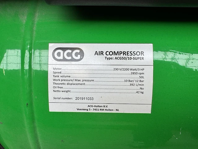 Compressor met transportkist verrijdbaar - afbeelding 8 van  11