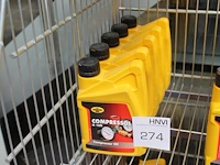 Compressor olie kroon oil compressoil h100 5 flacons a 1. excl. draadmand - afbeelding 1 van  2