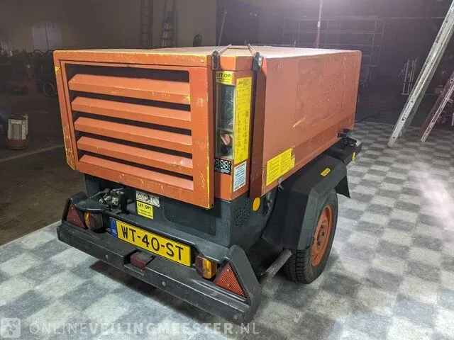 Compressor op aanhanger atlas copco, 02268, bouwjaar 1998 - afbeelding 17 van  21
