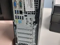 Computer met 2x beeldscherm en toetsenbord hp, elitedesk 800 g2 sff, i7 - afbeelding 3 van  8