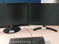Computer met 2x beeldscherm en toetsenbord hp, elitedesk 800 g2 sff, i7 - afbeelding 5 van  8