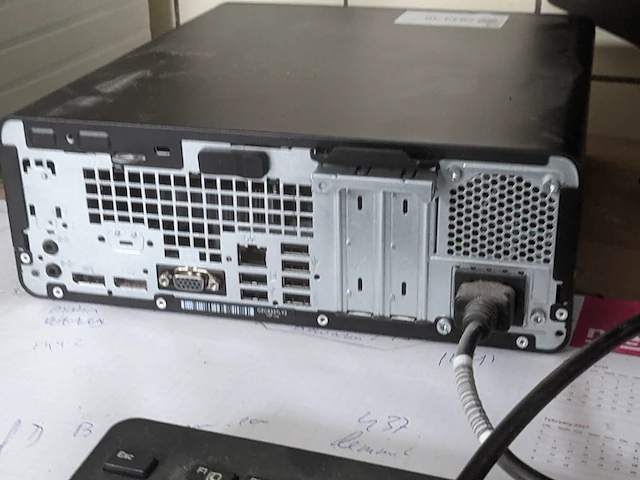 Computer met 2x beeldscherm, hp, prodesk 600 g3 sff, core i5 7th gen - afbeelding 5 van  7
