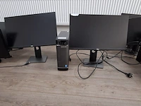 Computer met 2x beeldscherm lenovo, dell, h530s, core i5 - afbeelding 1 van  9