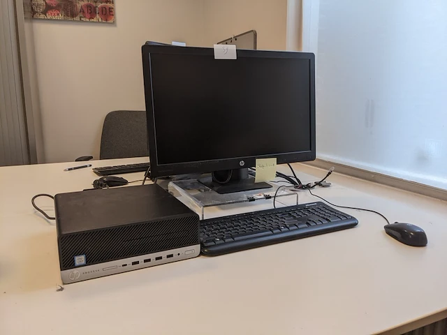 Computer met beeldscherm, hp, prodesk 600 g3 sff, core i5 7th gen - afbeelding 1 van  6