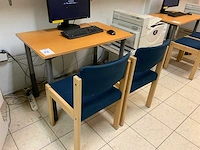 Computertafel en 2 stoelen - afbeelding 1 van  5