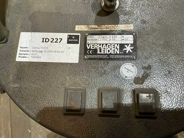 Comzu f3313 industriële stofzuiger - afbeelding 2 van  4