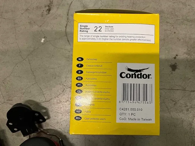 Condor - hm-emf-30 - gehoorbescherming t.b.v. condor veiligheidshelm (40x) - afbeelding 4 van  4