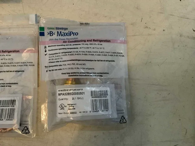 Conex banninger maxipro koppelingen voor koelleidingen - afbeelding 3 van  4