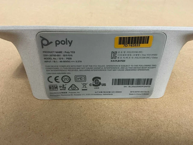 Conferentie set - poly - tc8 touchpanel - afbeelding 3 van  3