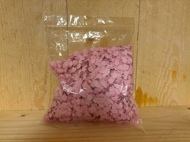 Confetti roze - 100gr (2880x) - afbeelding 1 van  2
