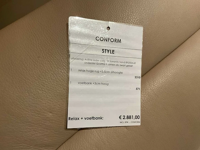 Conform style relaxfauteuil inclusief ottoman - afbeelding 2 van  12