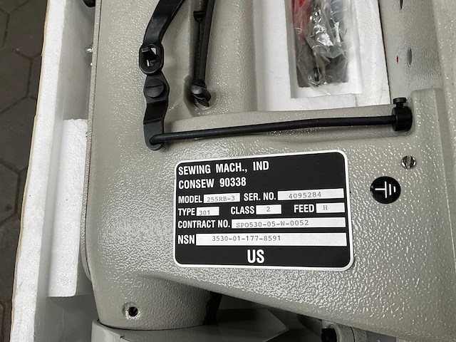 Consew 255rb-3 naaimachine - afbeelding 7 van  9