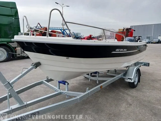 Consoleboot inclusief boottrailer searider, 450 splash, wit, bouwjaar 2022 - afbeelding 52 van  53