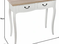 Consoletafel met 2 laden, 87x34x78cm atmosphera - afbeelding 2 van  6