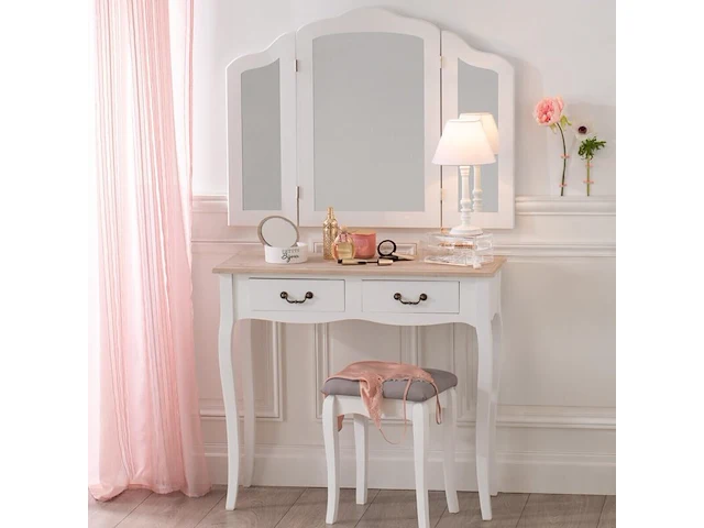 Consoletafel met 2 laden, 87x34x78cm atmosphera - afbeelding 3 van  6