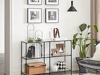 Consoletafel met 3 gehard glazen planken vasagle - afbeelding 2 van  3