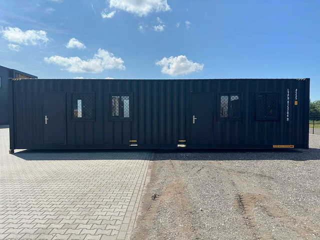 Containerwoning / container unit 40 ft hq / 12 m tiny house dubbele woning - afbeelding 1 van  31