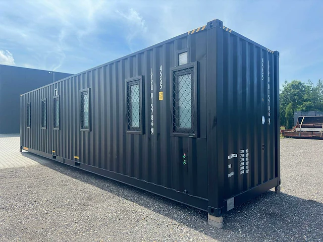 Containerwoning / container unit 40 ft hq / 12 m tiny house dubbele woning - afbeelding 1 van  31