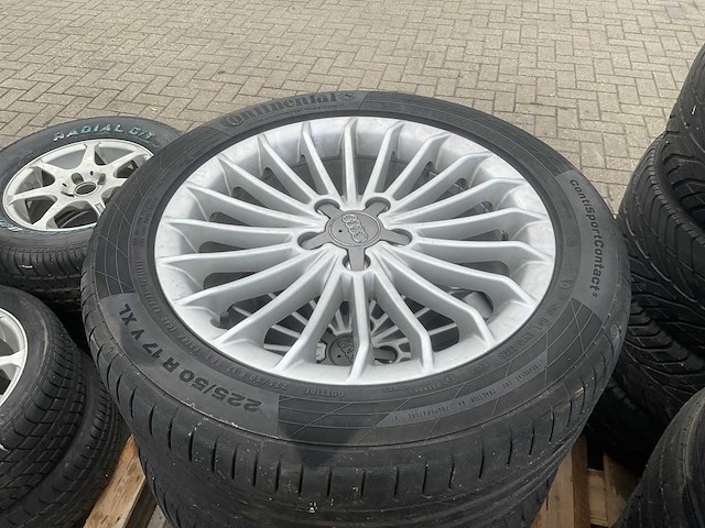 Continental autoband met audi velg 225/50 r17 (4x) - afbeelding 5 van  9