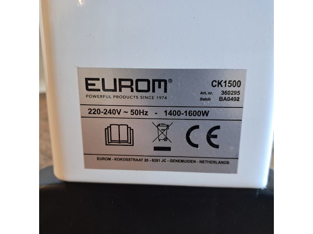 Convectorkachel, eurom, ck1500 - afbeelding 4 van  4