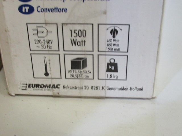 Convectorkachel kachel eurom, ck 1500 - afbeelding 2 van  2