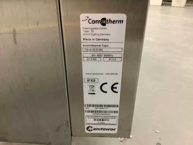 Convotherm - c4 ed 20.20 es - combisteamer (ongebruikt) - afbeelding 5 van  25