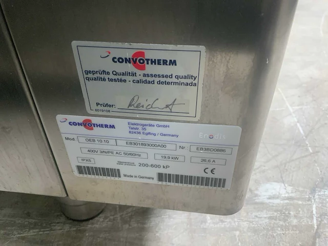 Convotherm oeb 10.10 combisteamer - afbeelding 7 van  8