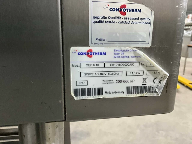 Convotherm oeb 6.10 combisteamer - afbeelding 10 van  10