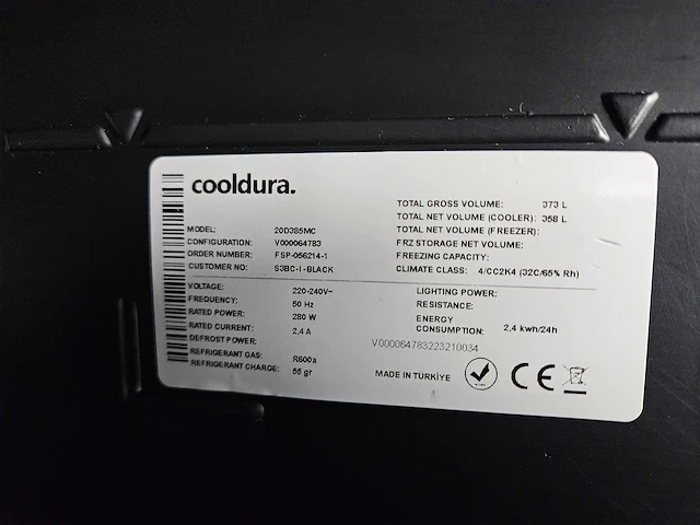 Cooldura - koelkast - afbeelding 5 van  5