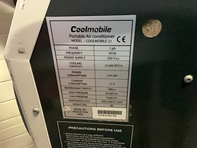 Coolmobile 21 mobiele airco - afbeelding 5 van  5