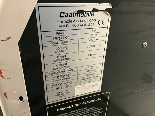 Coolmobile 21 mobiele airco - afbeelding 5 van  5