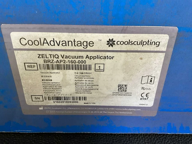 Coolsculpting zeltiq vacuüm applicator medisch hulpmiddel - afbeelding 7 van  11