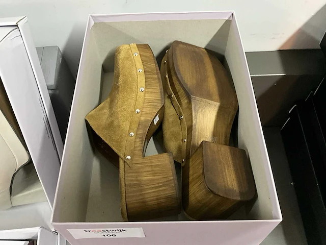 Copenhagen studios suède honey damesschoenen (3x) - afbeelding 2 van  2