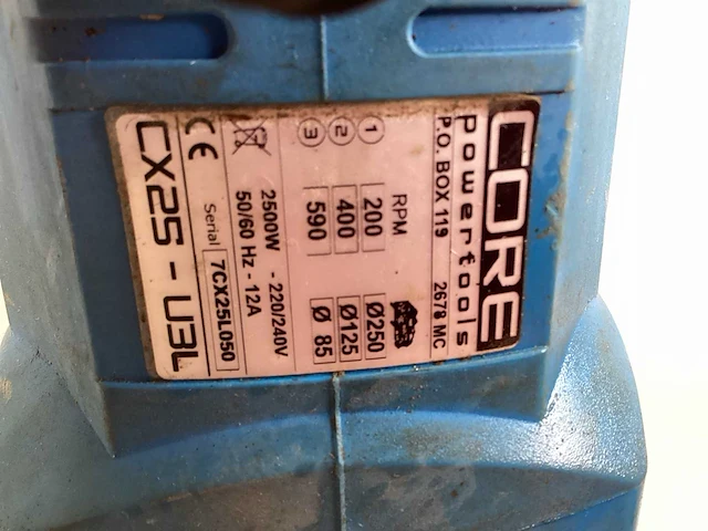 Core adamas - cx 25 - boormachine - afbeelding 9 van  9