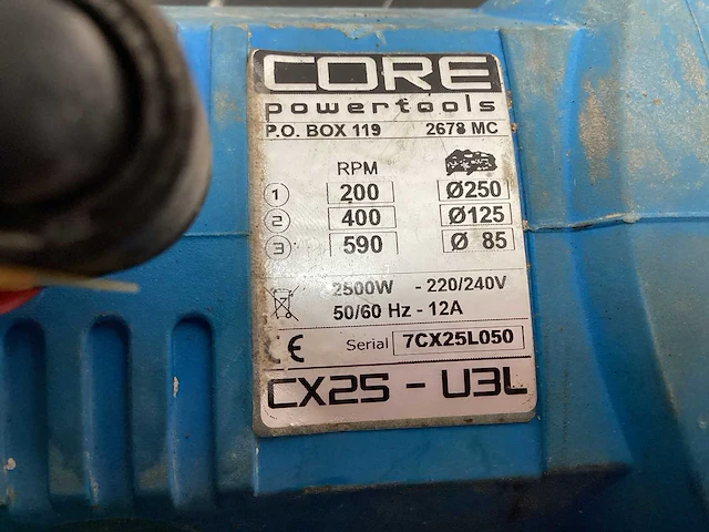 Core adamas - cx25-7e - boormachine - afbeelding 4 van  4