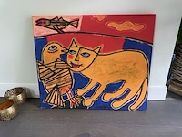 Corneille "le chat orange", 1994 - afbeelding 1 van  2