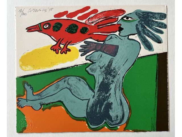 Corneille; zeldzame complete cassette met 4 litho’s en een boek uit 1978 - afbeelding 11 van  16