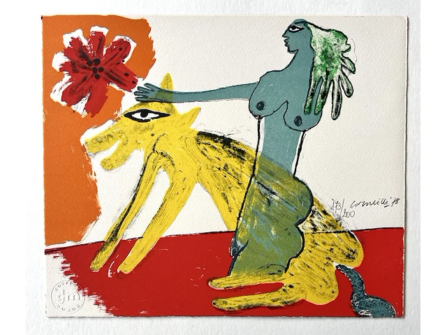 Corneille; zeldzame complete cassette met 4 litho’s en een boek uit 1978 - afbeelding 13 van  16