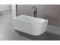 Corner hoekbad links 180 x 80 cm acryl glans wit - afbeelding 1 van  3