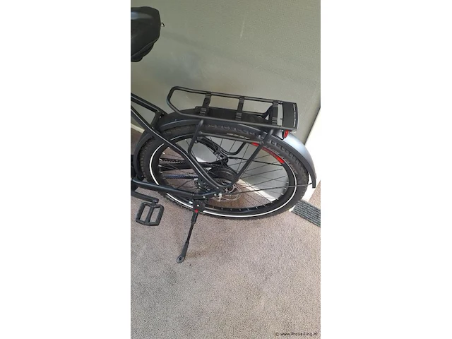 Corratec elektrische damesfiets | model e-power life cx7 belt | kleur black white red |maat 53 cm - afbeelding 3 van  12