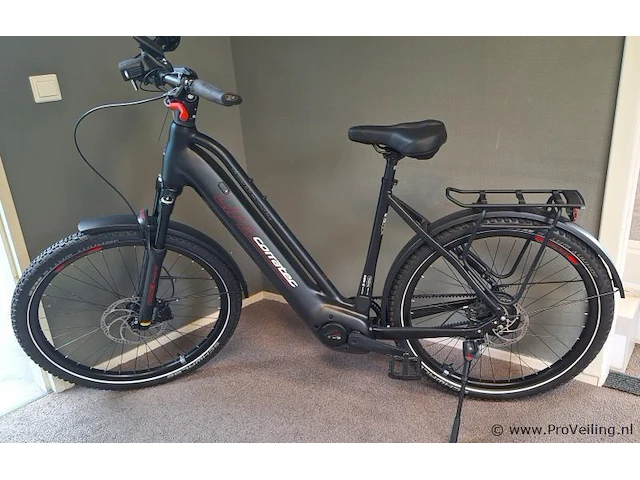 Corratec elektrische damesfiets | model e-power life cx7 belt | kleur black white red |maat 53 cm - afbeelding 5 van  12